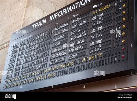 Station timetable .